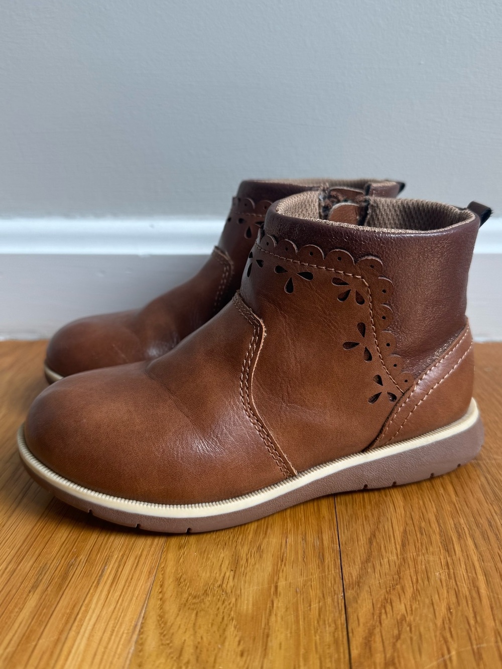 Stride Rite Sveta Boots with Scallop Cutouts